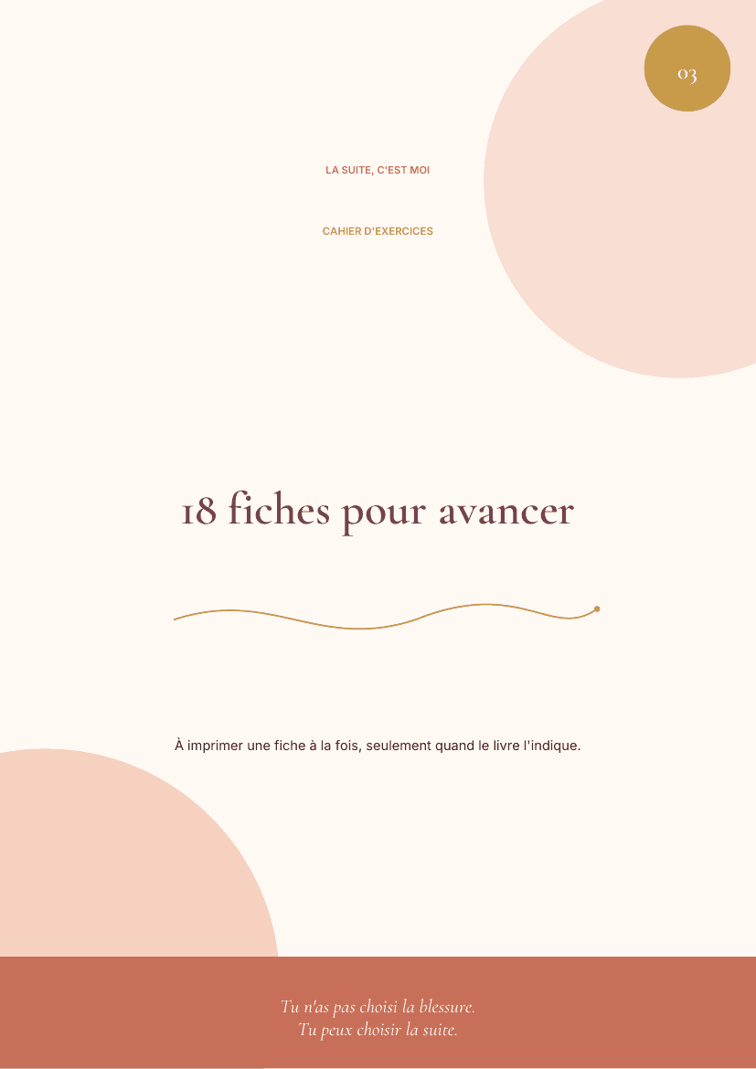 Cahier d'exercices — La suite, c'est moi